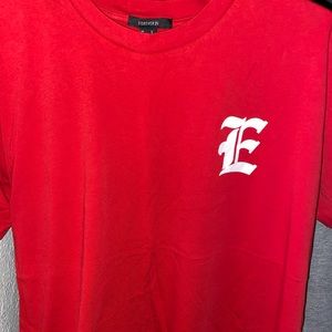 Red forever 21 tee . Wore twice . Size Large